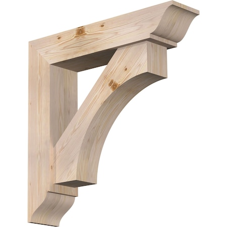 Ekena Millwork Westlake Traditional Smooth Bracket w/ Offset Brace, Douglas Fir, 7 1/2"W x 34"D x 34"H BKT0806X34X34WTL01SDF